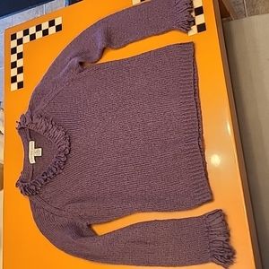 VINTAGE Women's Eastside Westside 55% Silk Sweater, Purple Size XL